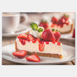 Imán Tarta de queso con fresa