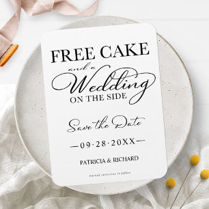 Imán Tarta Gratis Y Una Boda Al Lado Guarda La Fecha