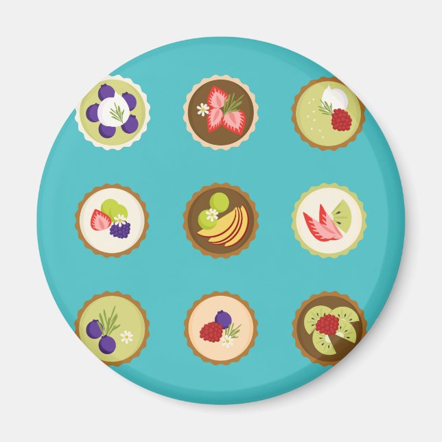 Imán Tartas de Frutas (Frente)