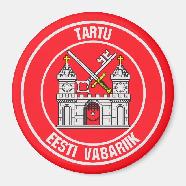 Imán Tartu Round Emblem (Frente)