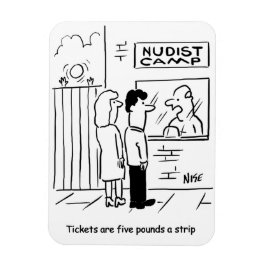 Imán Tasa de entrada al campamento nudista - £5 por tir