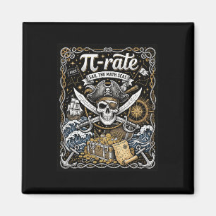 Imán Tasa de pirata Pi para piratas matemáticos del día