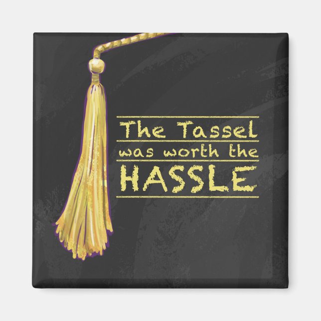 Imán Tassel Hassle Gold (Frente)