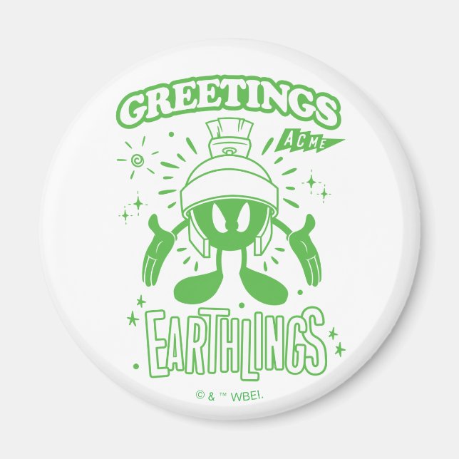 Imán Tasty Retro MARVIN EL MARTIAN™ (Frente)