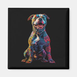 Imán Tattooed Pitbull Dog Tattoos Pitbull Tattooed Dog