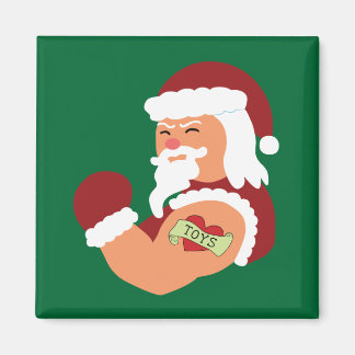 Imán Tattooed Santa
