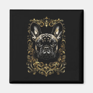 Imán Tatuaje Arte Bulldog francés Bulldog barroco franc