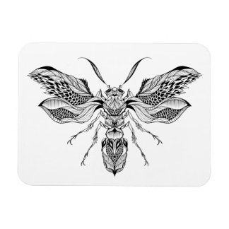 Imán Tatuaje de Bee-Wasp