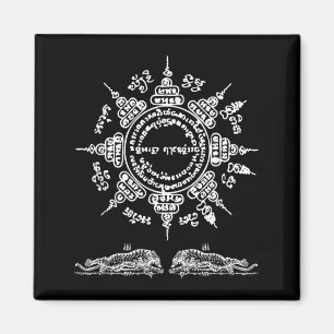 Imán Tatuaje de Buda de Muay Thai Kickboxing Cultural S