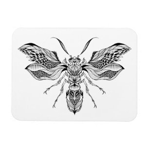 Imán Tatuaje de la Abeja-Avispa