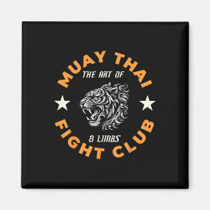 Imán Tatuaje de lucha de Muay Thai Mma Tigre Arte de 8 