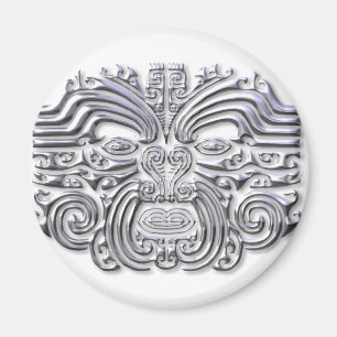 Imán Tatuaje maroi plateado