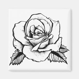 Imán tatuaje rosa
