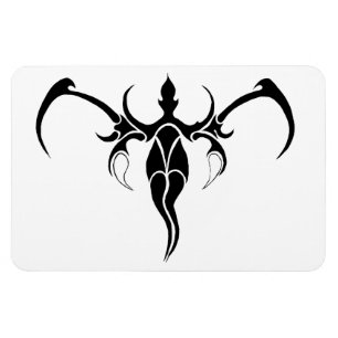 Imán Tatuaje tribal elefante - blanco y negro