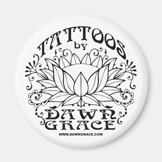 Imán Tatuajes de Dawn Grace (Frente)