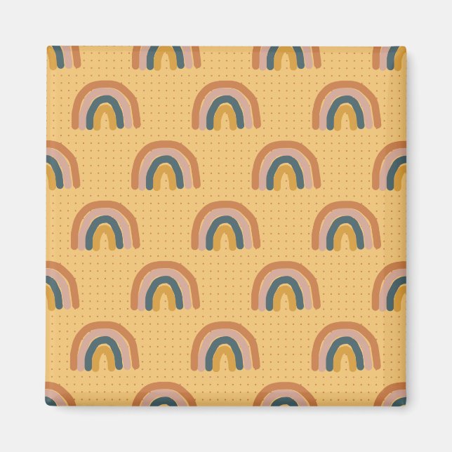 Imán Tatuajes de flores simples (Frente)