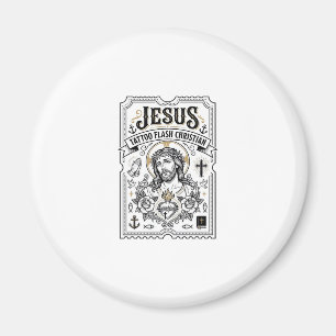 Imán Tatuajes de Jesús Flash Cristiano Tatuajes de Jesú