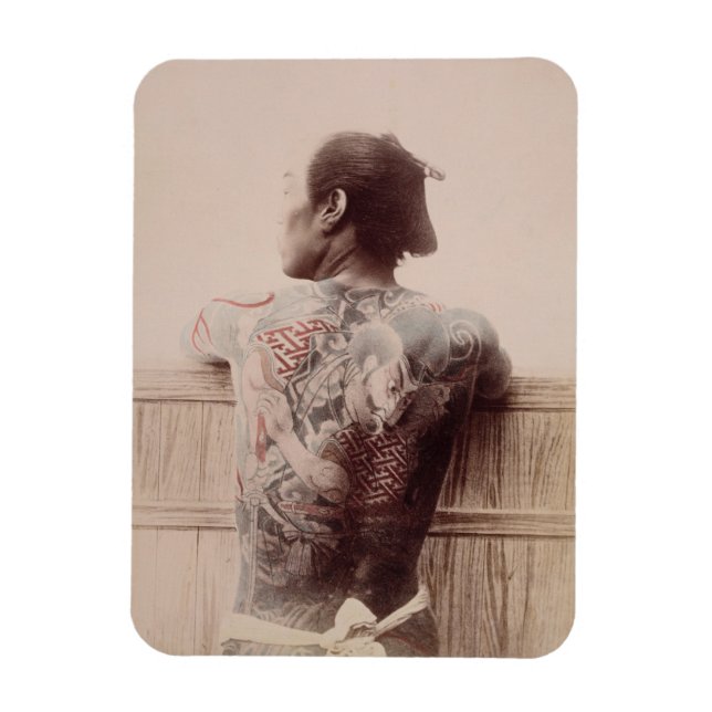 Imán Tatuajes del novio japonés, c.1880 (foto) (Vertical)