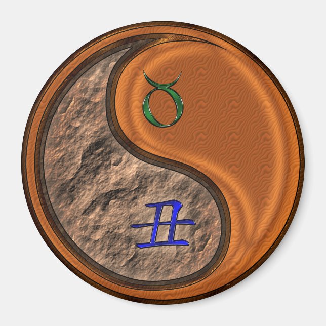 Imán Tauro & Buey de Madera (Frente)