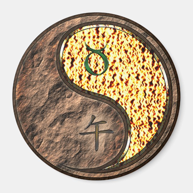 Imán Tauro & Caballo de Fuego (Frente)