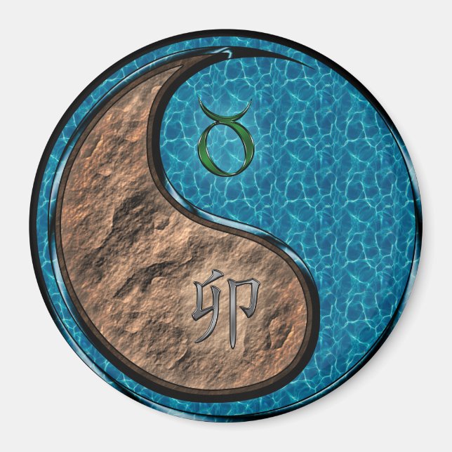 Imán Tauro & Conejo de Agua (Frente)