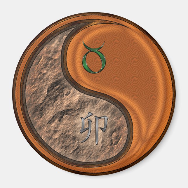 Imán Tauro & Conejo de Madera (Frente)