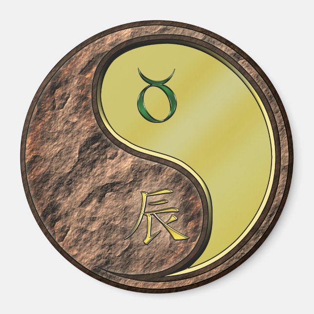 Imán Tauro & Dragón de Metal (Frente)