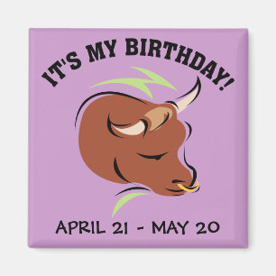 Imán Tauro el ilustracion artístico del Rótulo del