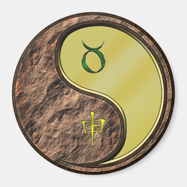 Imán Tauro & Mono de Metal (Frente)