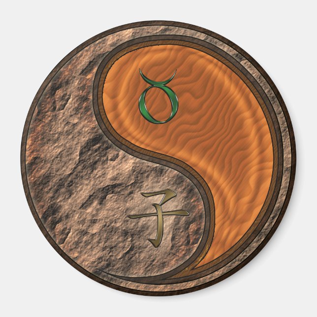 Imán Tauro & Rata de Madera (Frente)