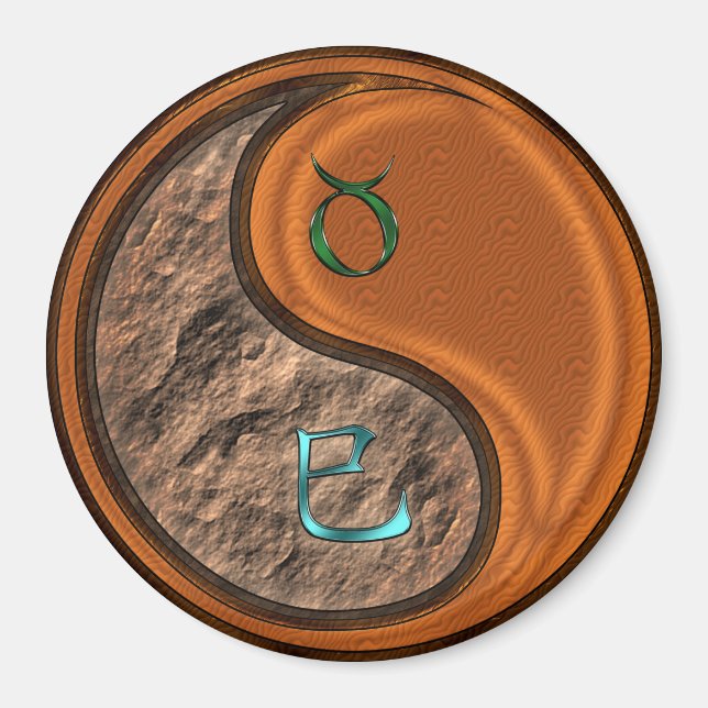 Imán Tauro & Serpiente de Madera (Frente)