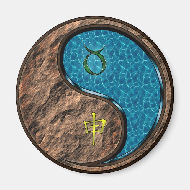 Imán Tauro y Mono de Agua (Frente)