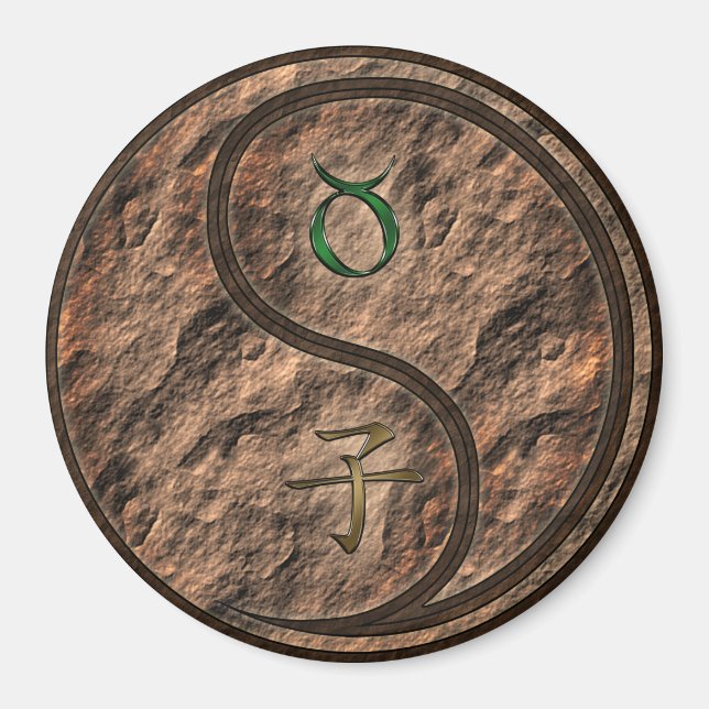 Imán Tauro y Rata de Tierra (Frente)