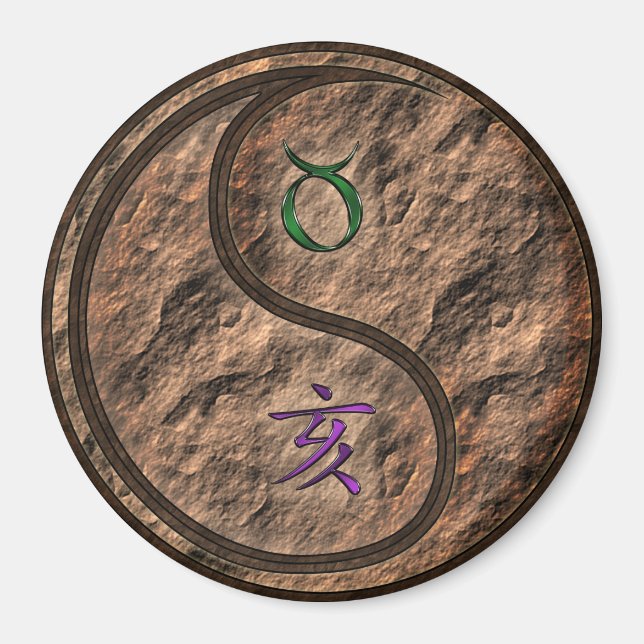 Imán Taurus & Earth Boar (Frente)