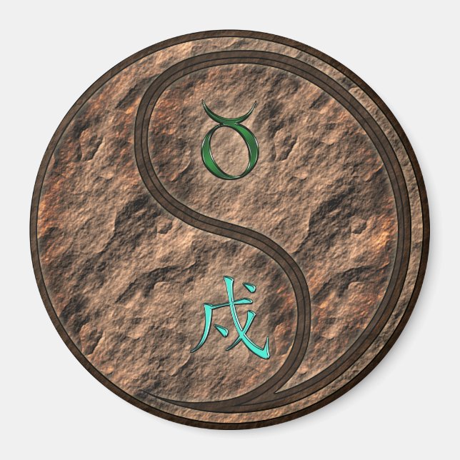 Imán Taurus & Earth Dog (Frente)