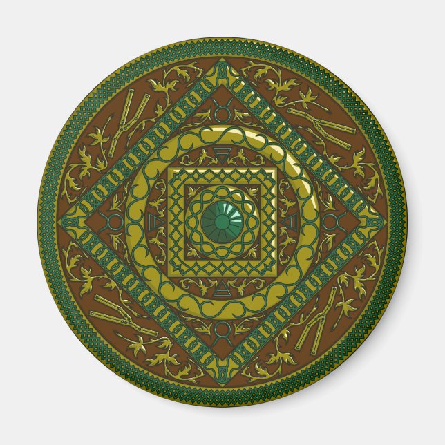 Imán Taurus Mandala Magnet (Frente)