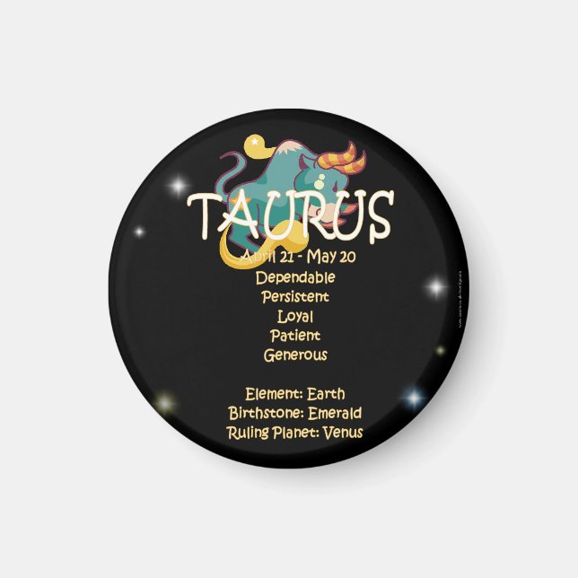 Imán Taurus zodiac (Frente)