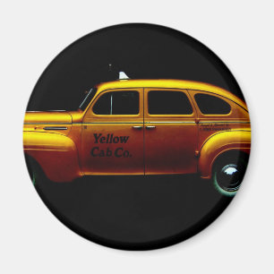 Imán Taxi amarillo grande