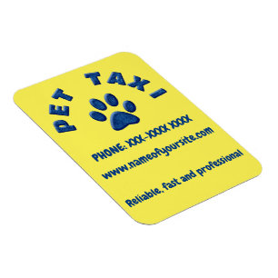 Imán taxi para mascotas de mezclilla