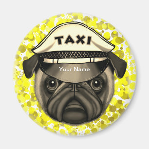 Imán Taxi Pug