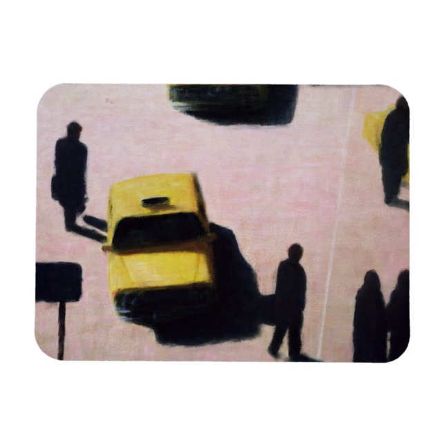 Imán Taxis de Nueva York 1990 (Horizontal)