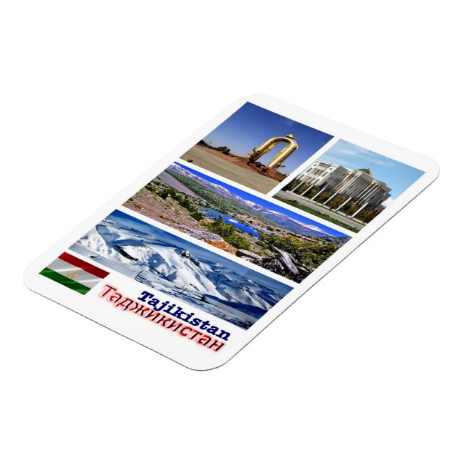 Imán Tayikistán - Mosaico - Magnet (Lado Izquierdo)