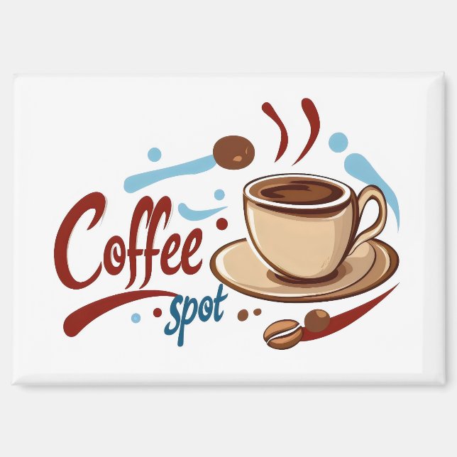 Imán Taza de café Coffee Spot (Anverso)