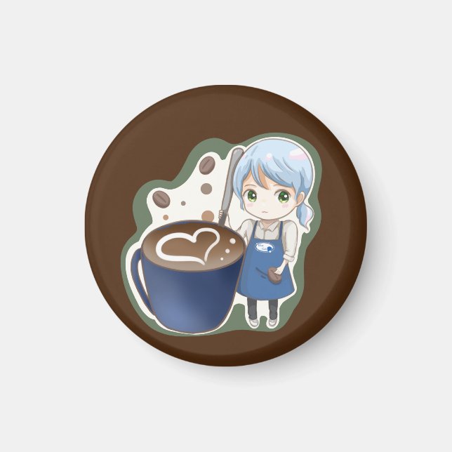 Imán taza de café komugisui (Frente)