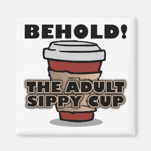Imán Taza de café para adultos con boquilla divertido i