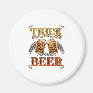 Imán Taza de Halloween de cerveza o truco Calabaza Mano