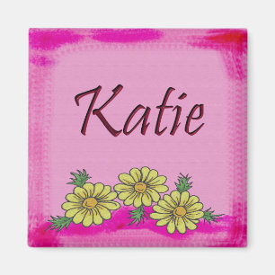 Imán Taza de la margarita de Katie