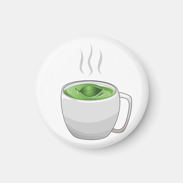 Imán Taza de té verde (Frente)