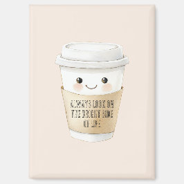 Imán Taza Feliz Mira el Lado Bueno