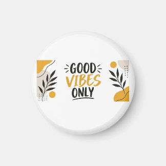 Imán Taza Minimalista de Buenos Vibes Modernos
